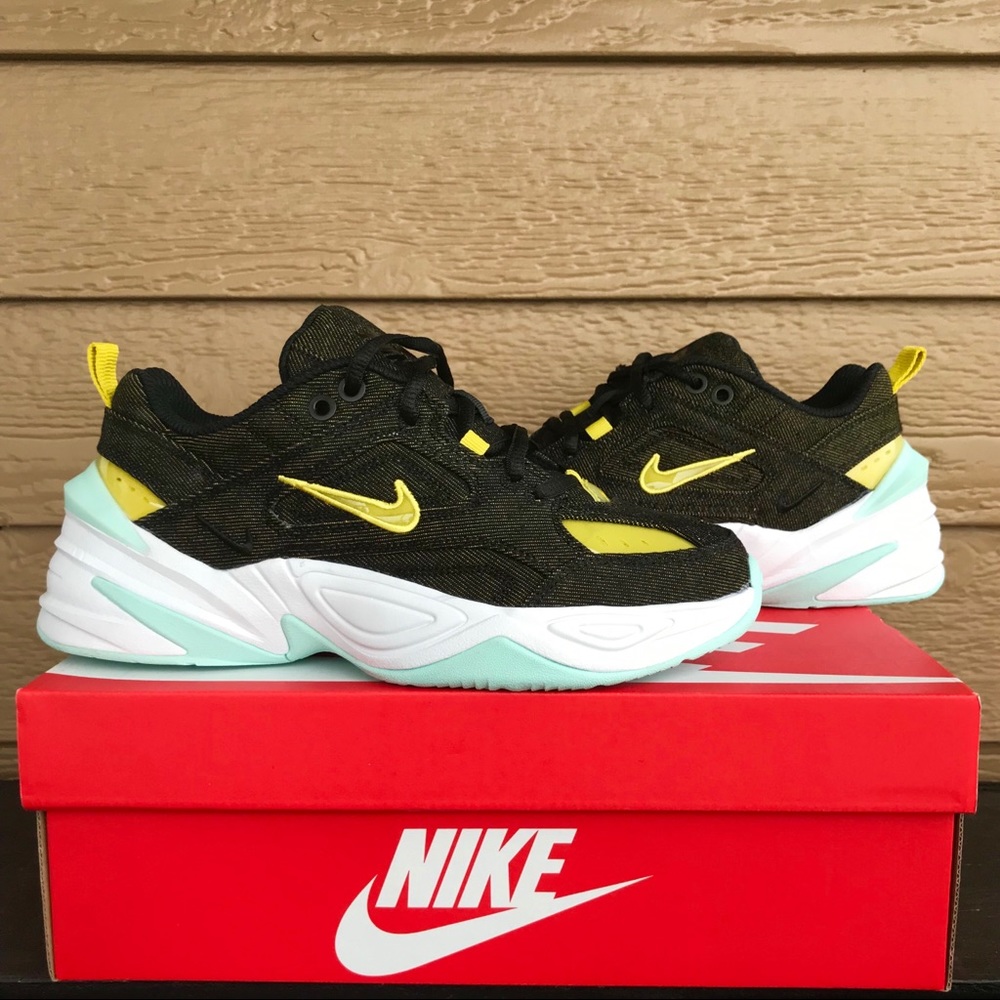 NEW Nike M2K TEKNO LX Denim Women’s Bright Citron - Picture 3 of 10